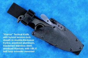 UBLX mounted on Kairos, with Hybrid tension tab-lock sheath