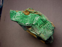 Malachite Gemstone rough, before slabbing